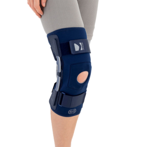 Reh4mat lahka opornica za koleno s stransko lističasto oporo in silikonskim vložkom za pogačico